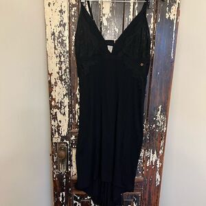 Women’s Midnight Bakery black Lace night gown.  Size L.